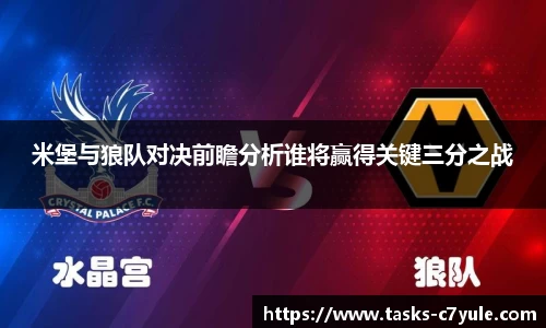 米堡与狼队对决前瞻分析谁将赢得关键三分之战